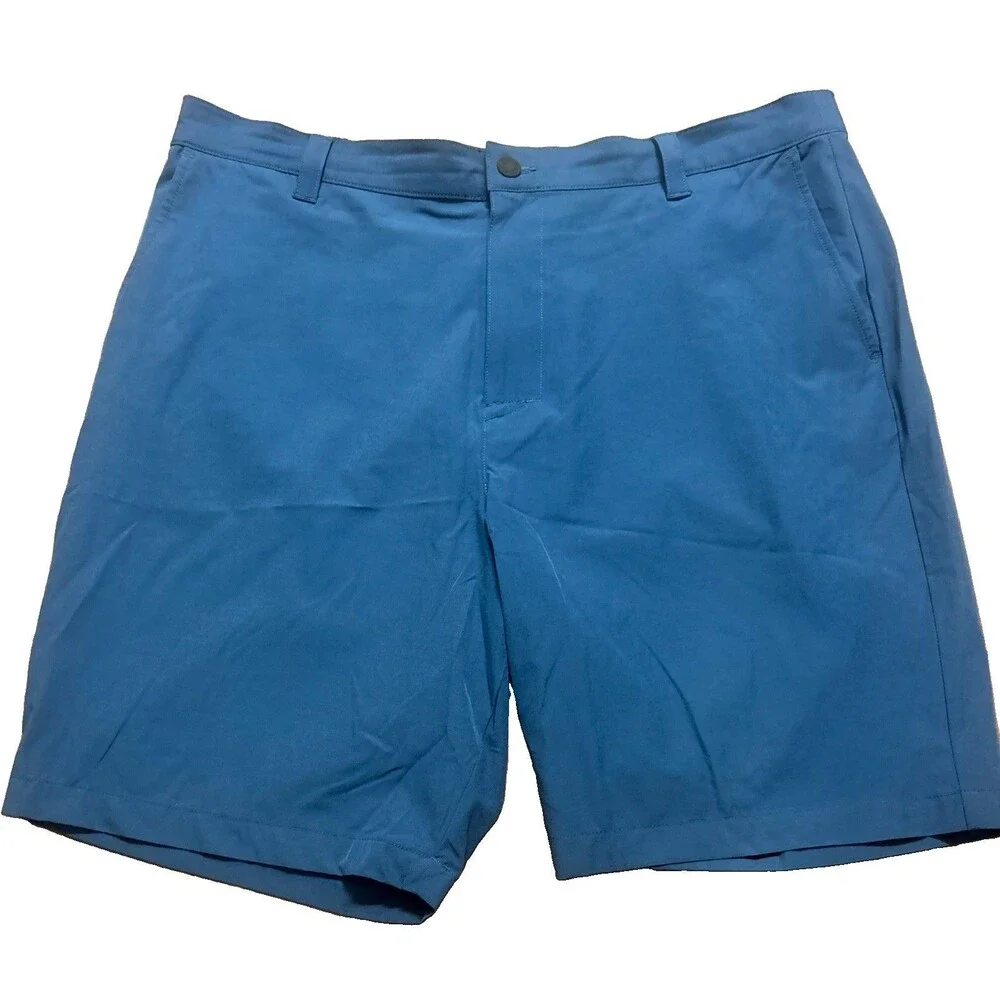 Banana Republic Mens 40 Chino Blue Cotton Blend Stretch Golf Performance Shorts